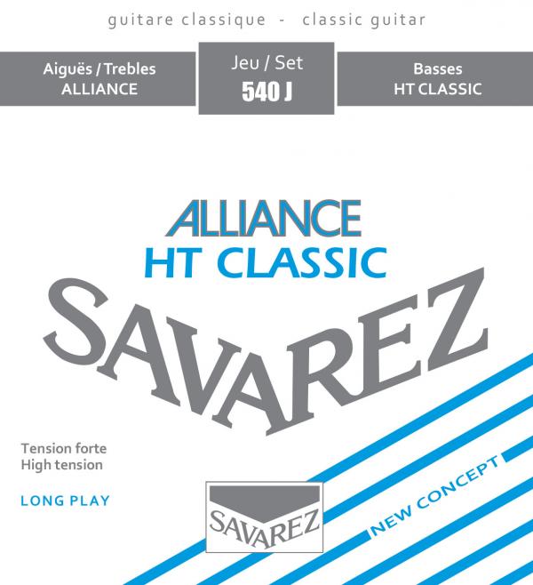 Savarez 540J Alliance HT Classic Classical Guitar Strings, High Tension