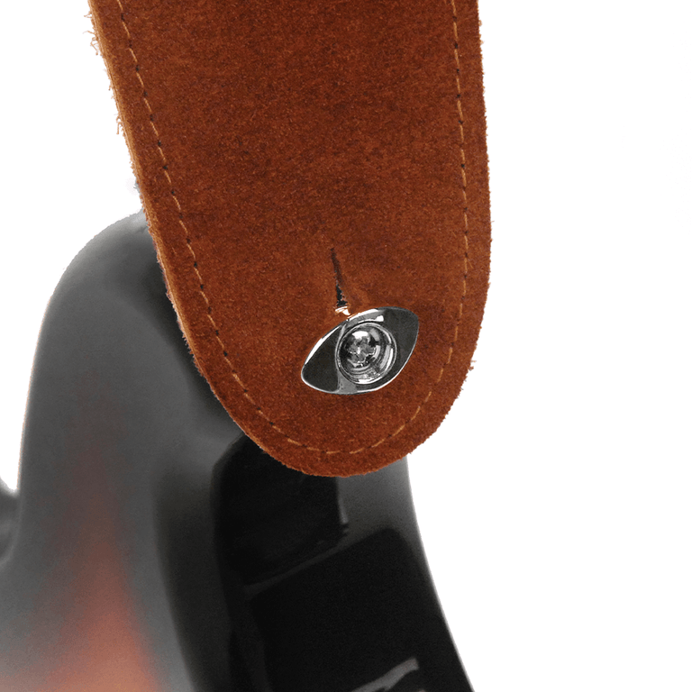 D'Addario Elliptical Strap Buttons, Chrome, 2-Pack