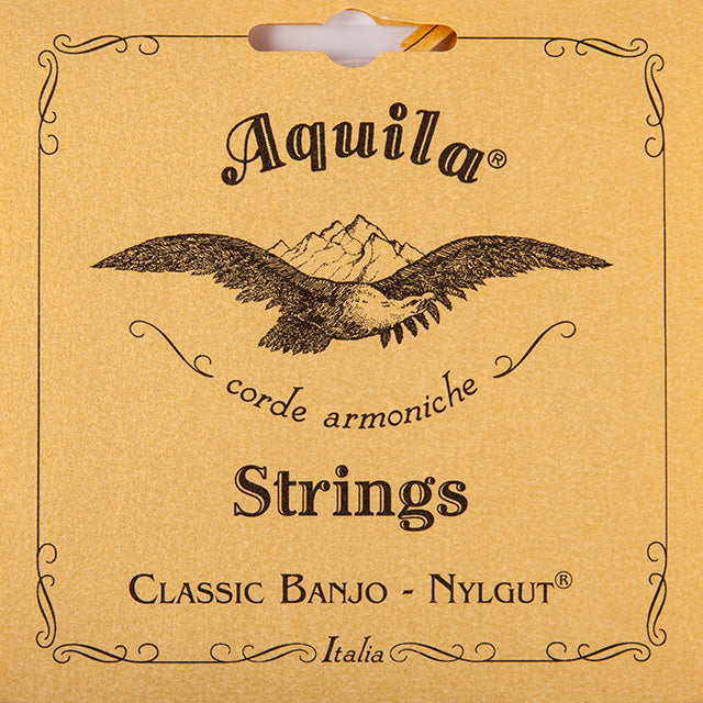 Aquila 2B Nylgut 5-String Timeless Banjo Strings, DBGDG, Red Series D