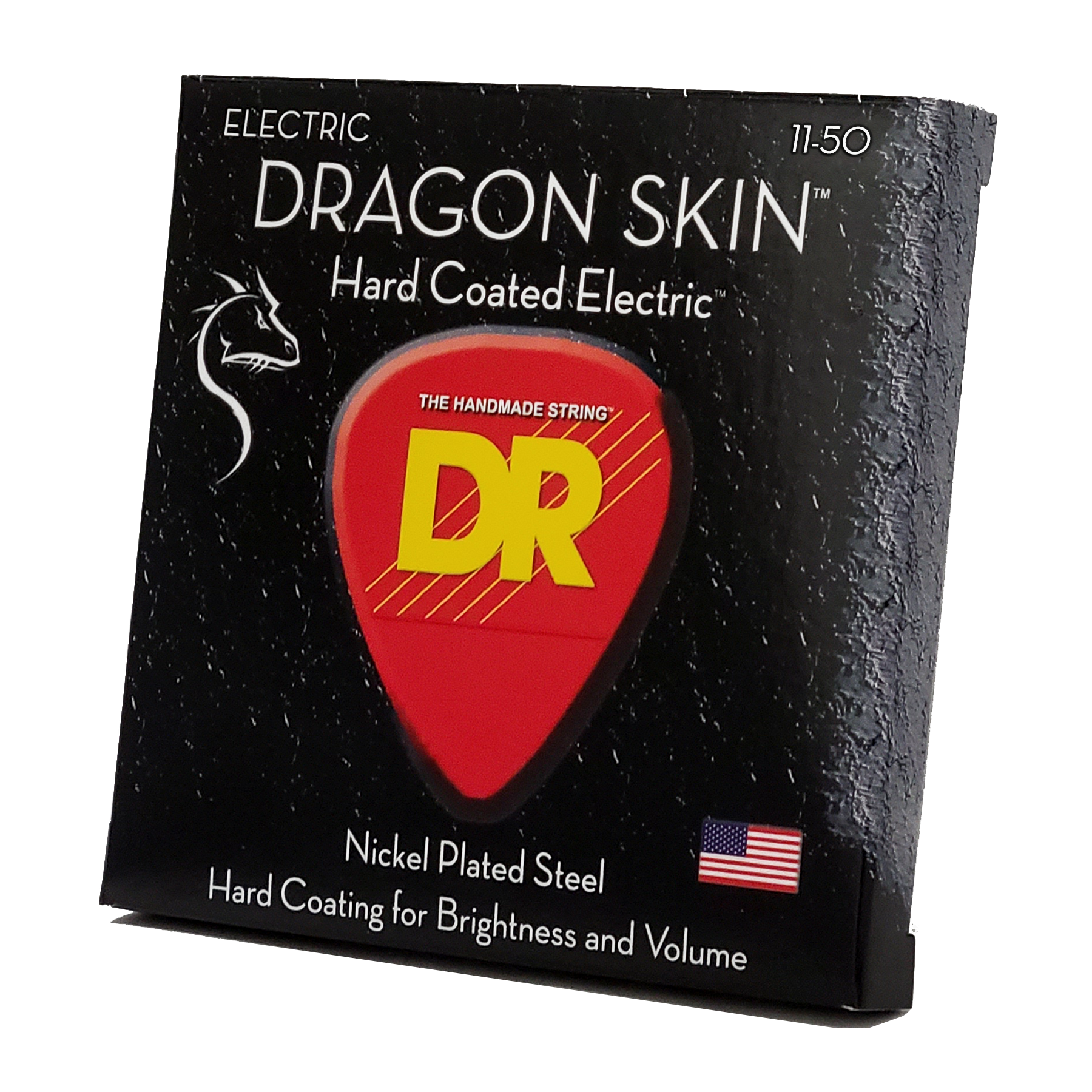 DR Strings DRAGON SKIN Stainless Steel 11-50 Electric Guitar Strings, Heavy