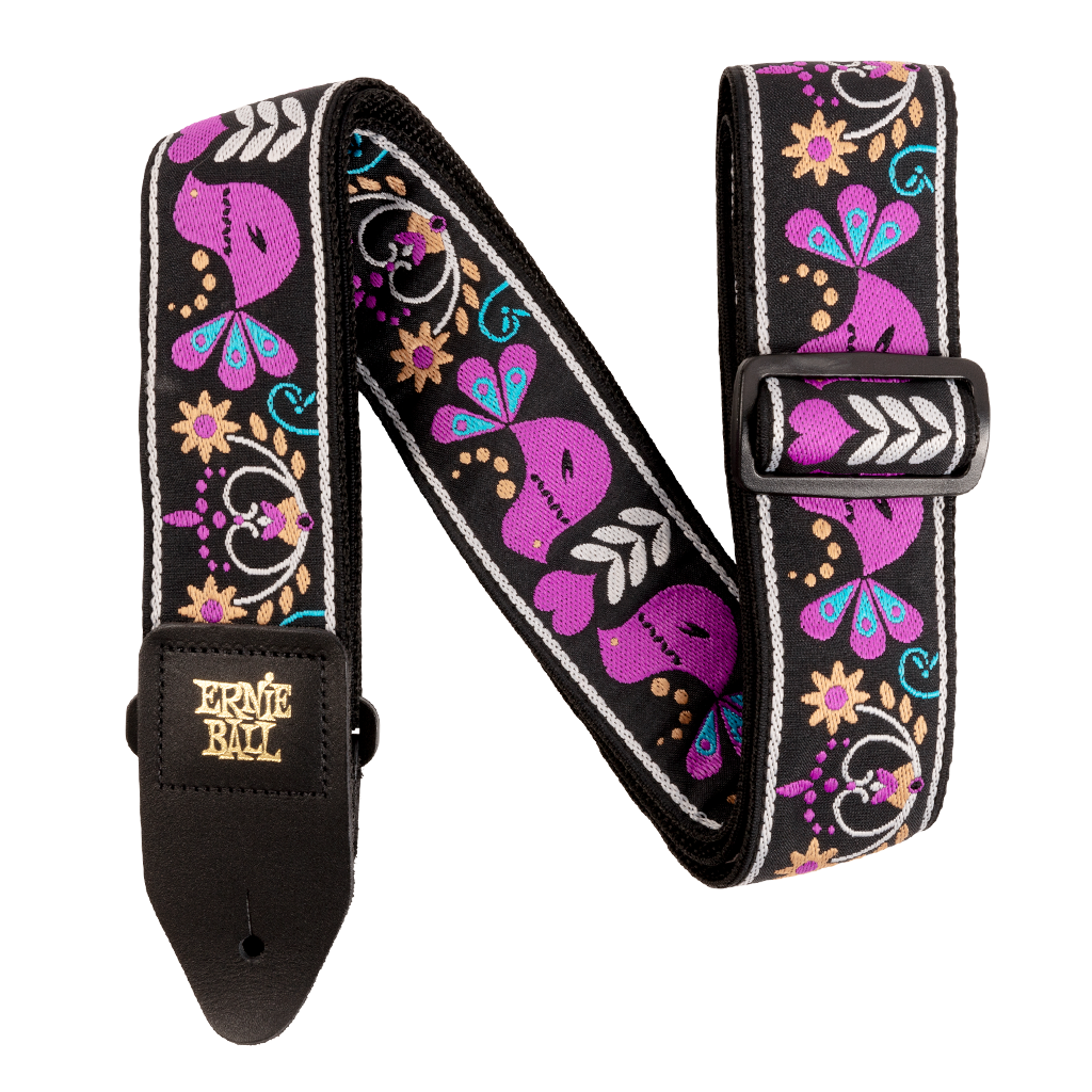 Ernie Ball Purple Bird Lupin Classic Jacquard Strap