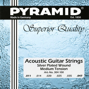 Pyramid Silver-plated Copper 11-47 Acoustic Guitar Strings, Medium