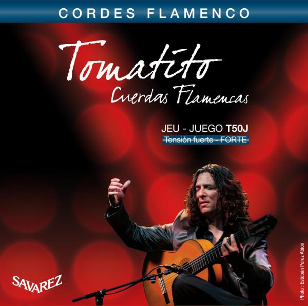 Savarez T50J Tomatito Flamenco Classical Guitar Strings, Hard Tension