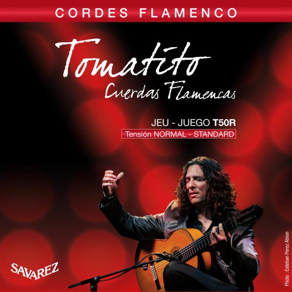Savarez T50R Tomatito Flamenco Classical Guitar Strings, Normal Tension