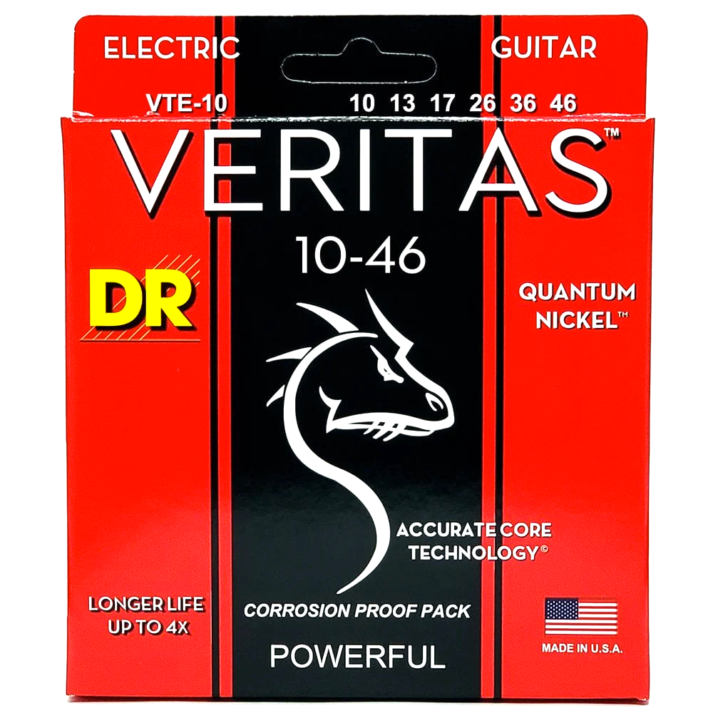DR Strings VERITAS Quantum Nickel 10-46 Electric Guitar Strings