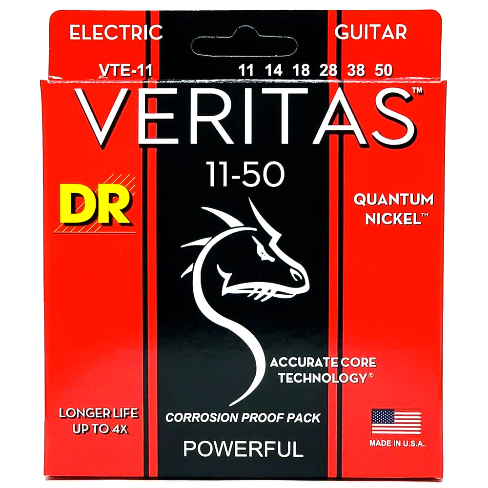 DR Strings VERITAS Quantum Nickel 11-50 Electric Guitar Strings