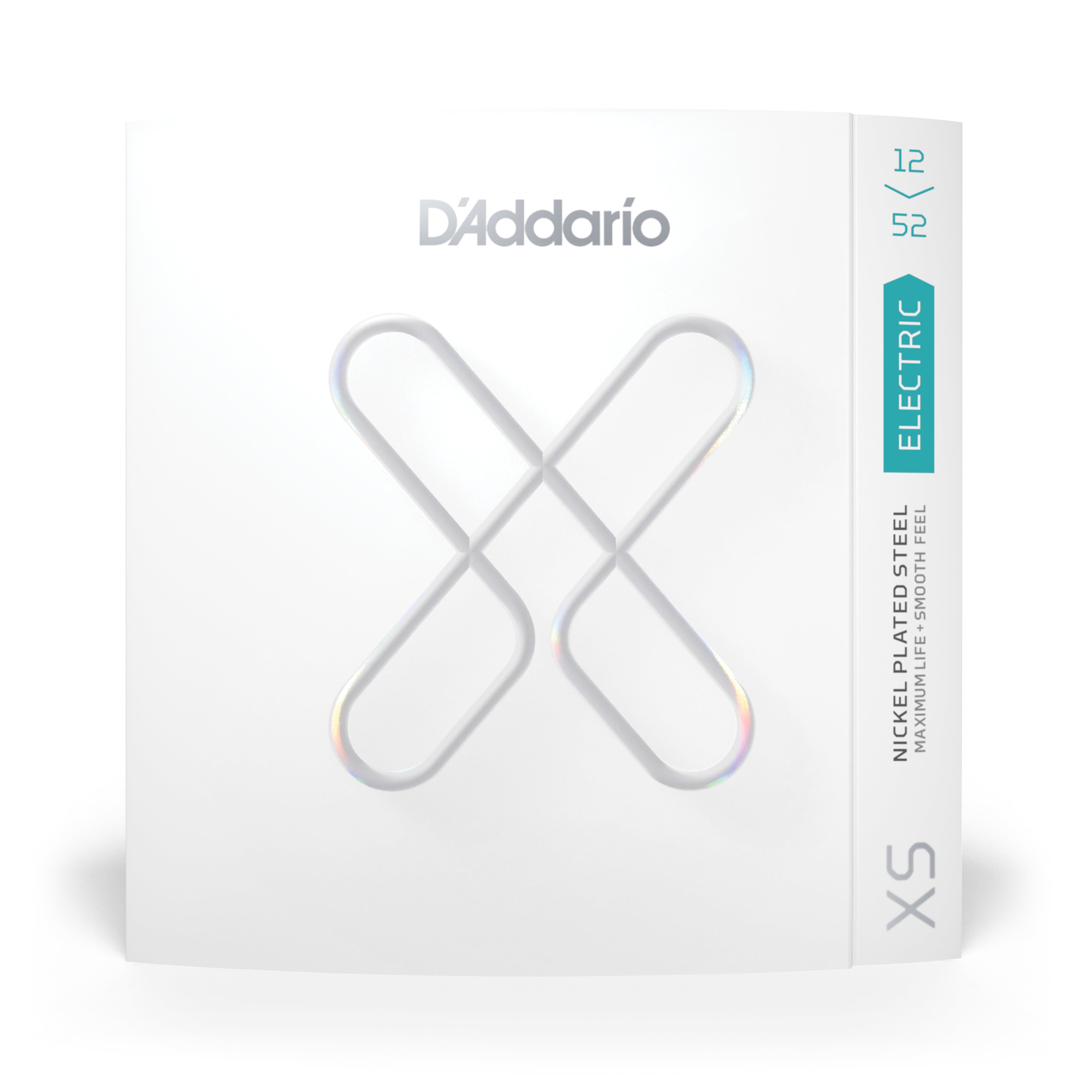 D'Addario XS Coated Nickel Wound 12-52 Electric Guitar Strings, Wound 3rd