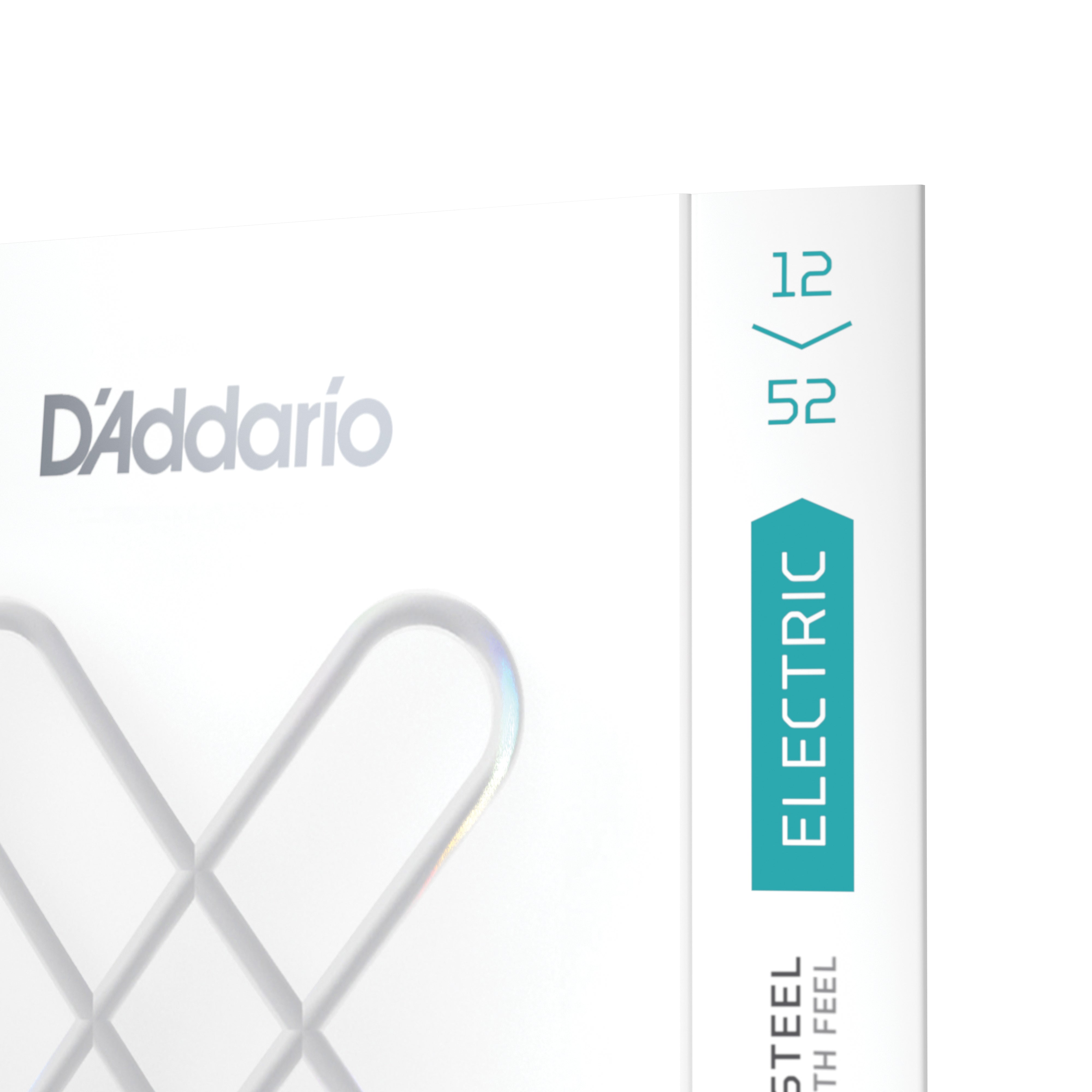 D'Addario XS Coated Nickel Wound 12-52 Electric Guitar Strings, Wound 3rd