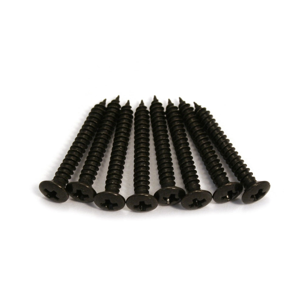 AllParts GS-0008-003 Humbucker Pickup Surround Screws, Long, Black, 8-Pack