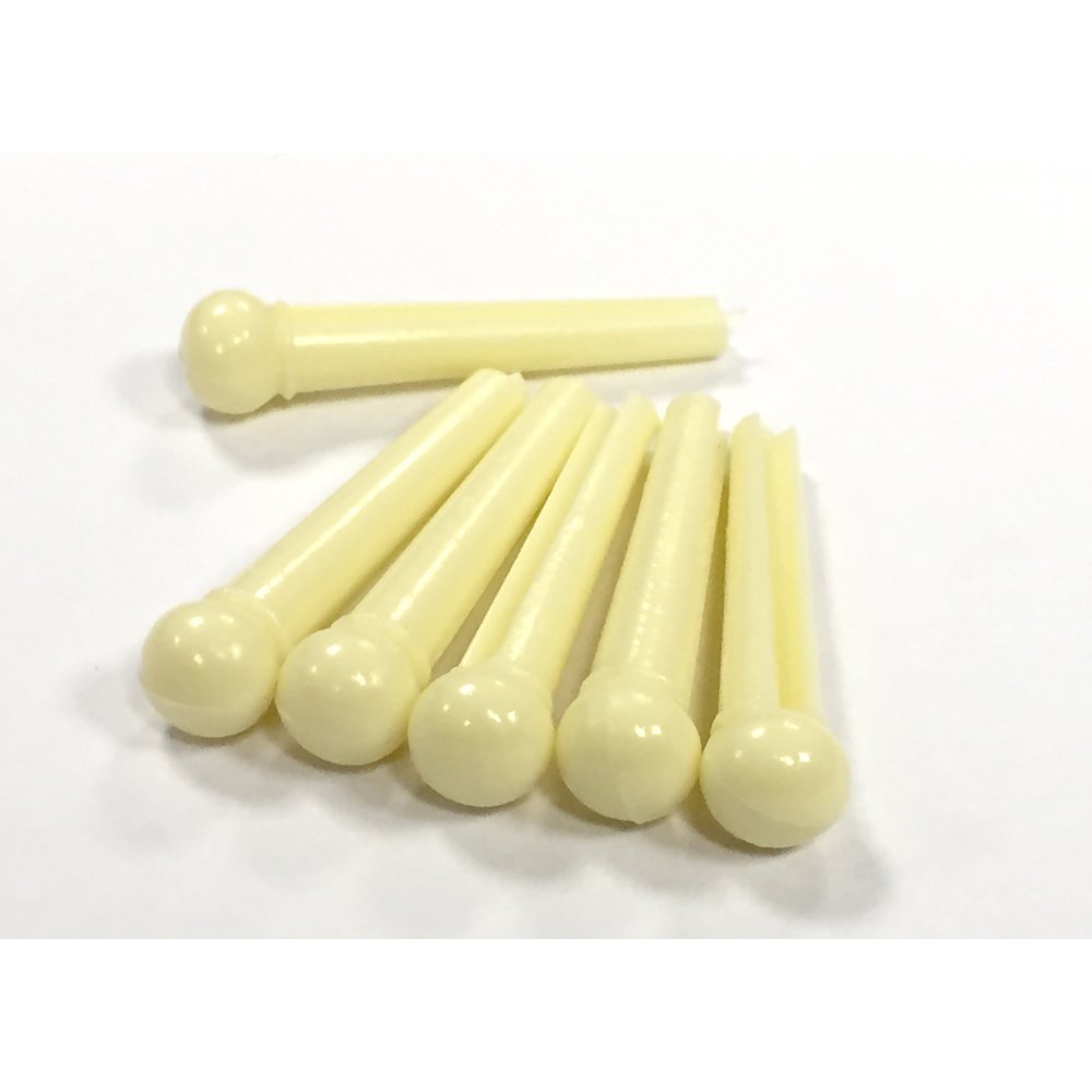 Allparts Acoustic Guitar Bridge Pin Set, Cream