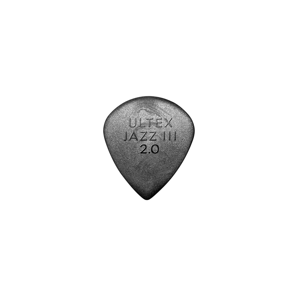 Jim Dunlop Jazz III Ultex 2.0mm Black Guitar Picks Player Pack 6-Pack