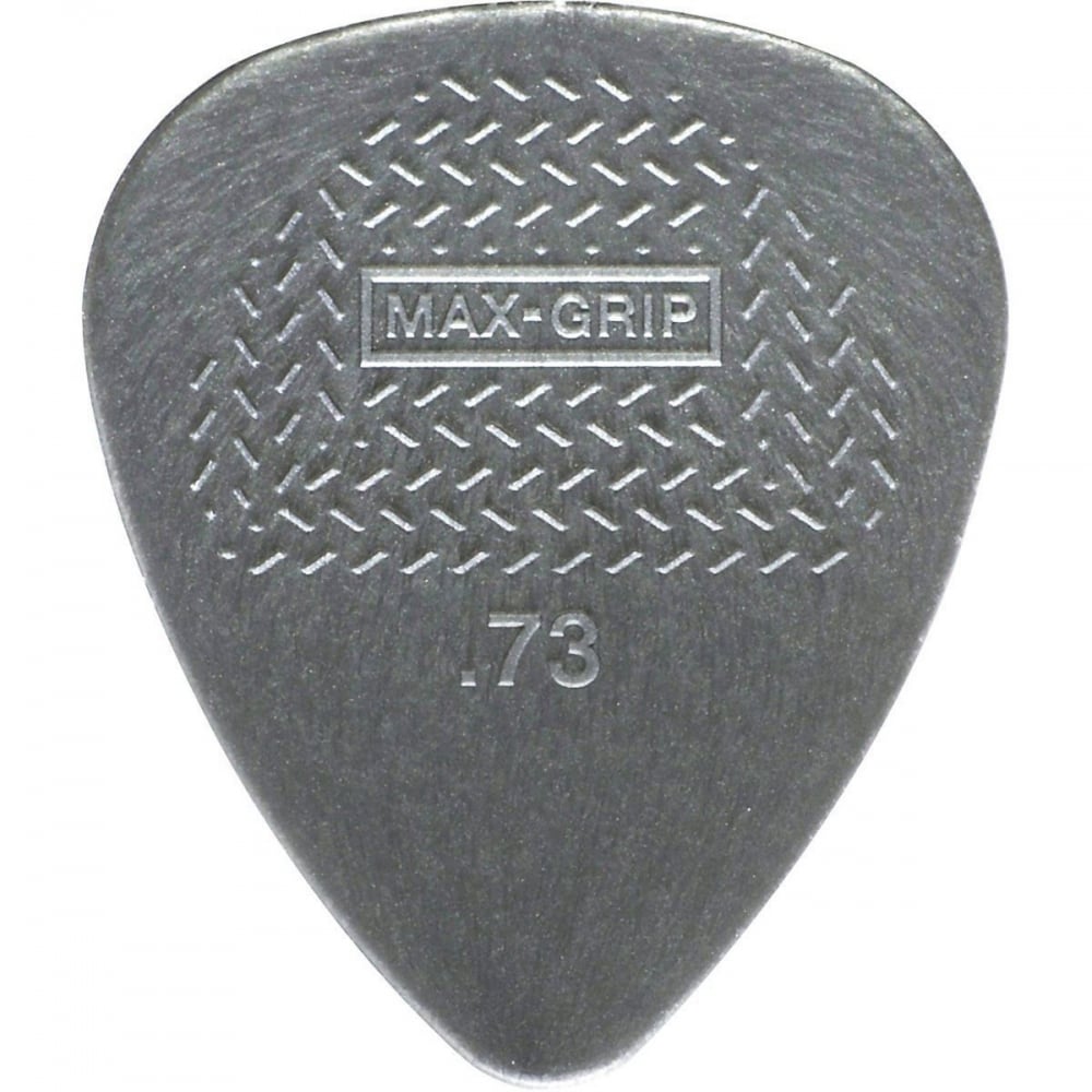 Jim Dunlop Nylon Max-Grip Standard Guitar Plectrum 0.73mm, 12-Pick Player Pack