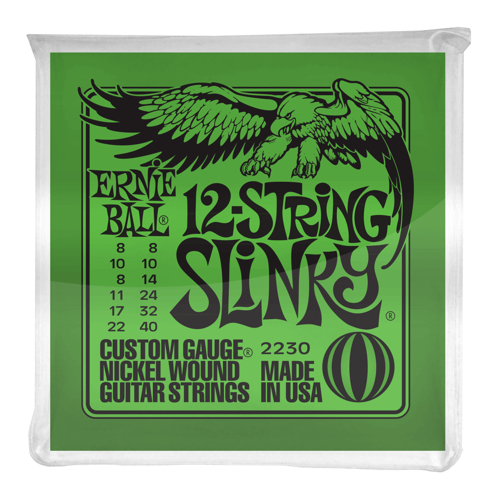 Ernie Ball 2230 12-String Slinky 8-40 Electric Guitar Strings