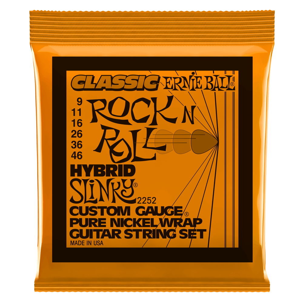 Ernie Ball 2252 Classic Hybrid Slinky Pure Nickel 9-46 Electric Guitar Strings