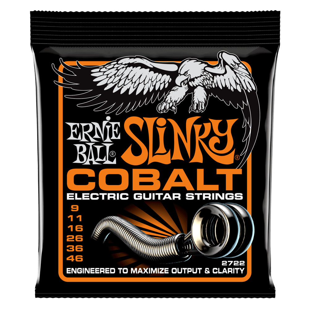Ernie Ball Cobalt Hybrid Slinky 9-46 Electric Guitar Strings