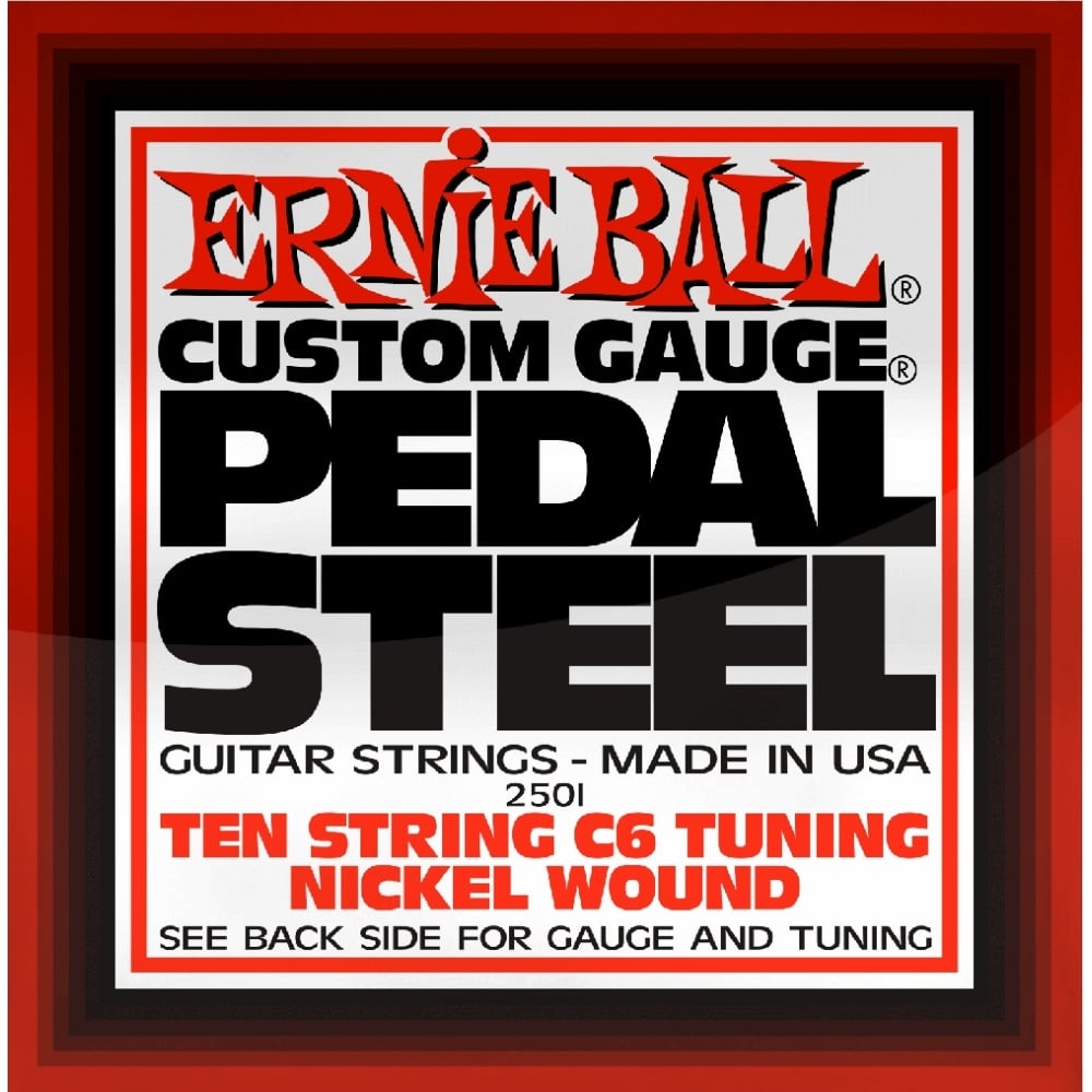 Ernie Ball Nickel Wound 10-String 12-66 Pedal Steel Strings, C6-Tuning