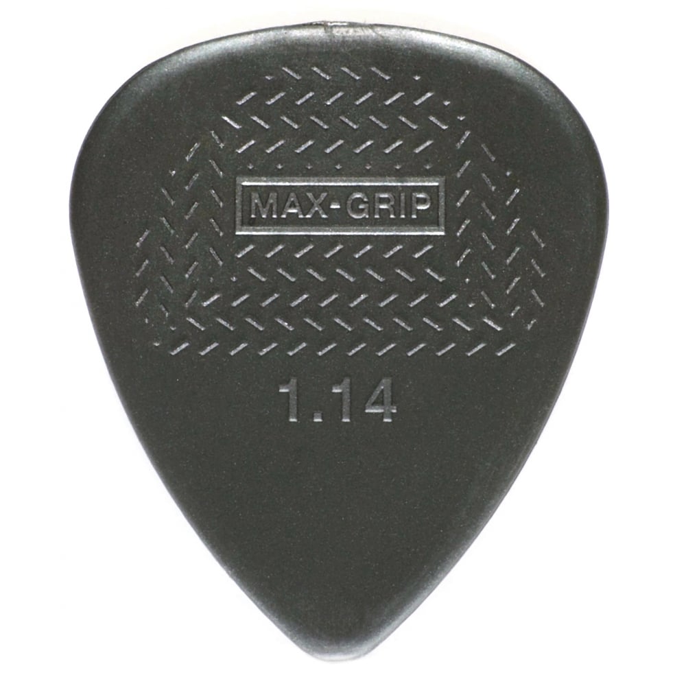 Jim Dunlop Nylon Max-Grip Standard Guitar Plectrum 1.14mm, 12-Pick Player Pack