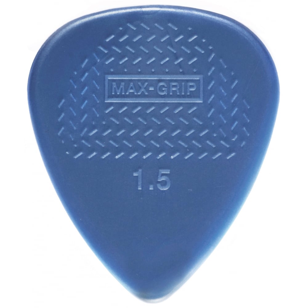 Jim Dunlop Nylon Max-Grip Standard Guitar Plectrum 1.5mm, 12-Pick Player Pack