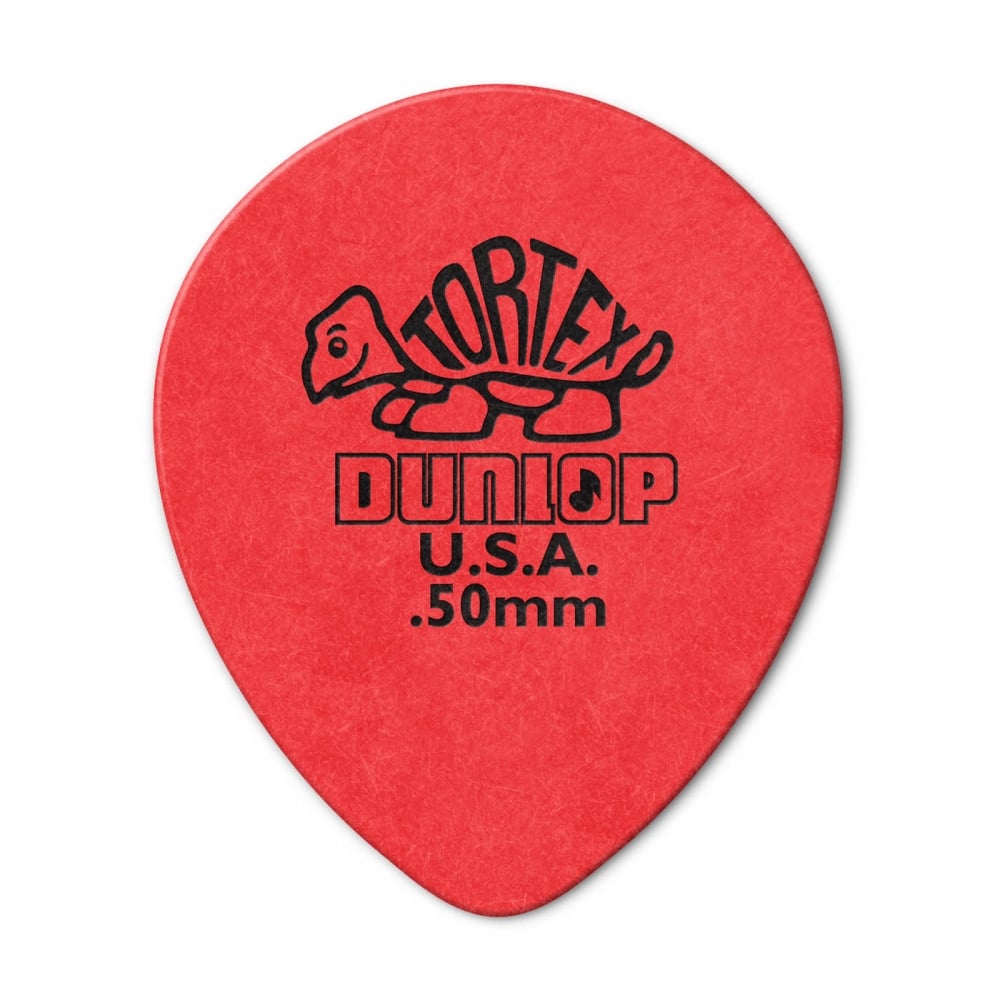 Jim Dunlop Tortex Teardrop .50mm (6-Pack) - Red