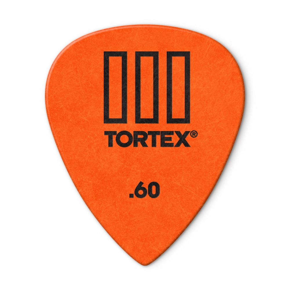 Jim Dunlop Tortex III Guitar Picks .60mm Orange Player Pack of 12 462P60
