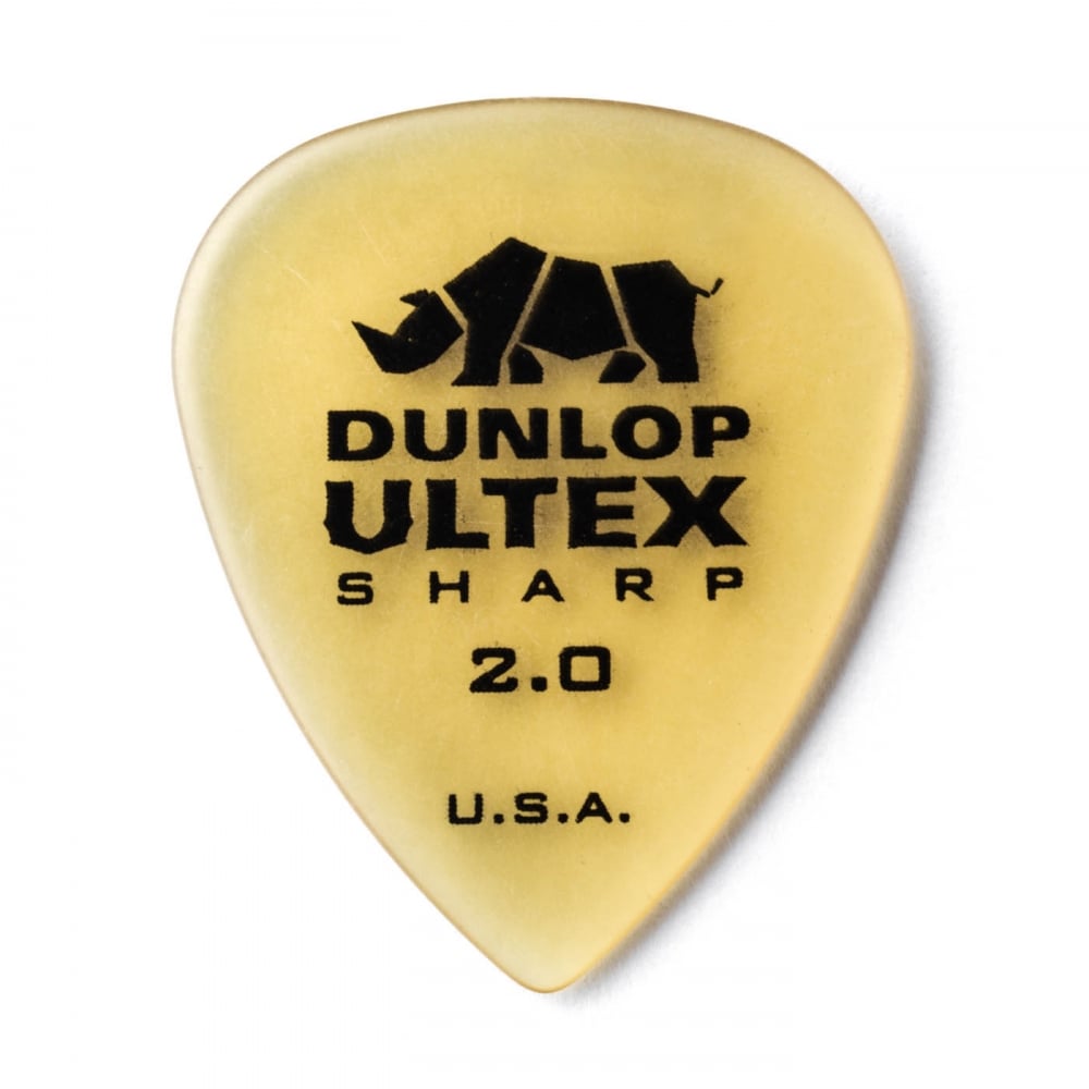 Jim Dunlop Ultex Sharp 2mm Guitar Picks 6-Pack 433P200 - Made in the USA