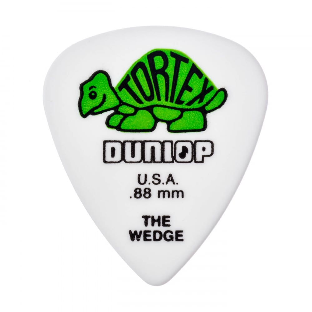 Jim Dunlop TORTEX Wedge .88mm Guitar Plectrums, 12-Pack