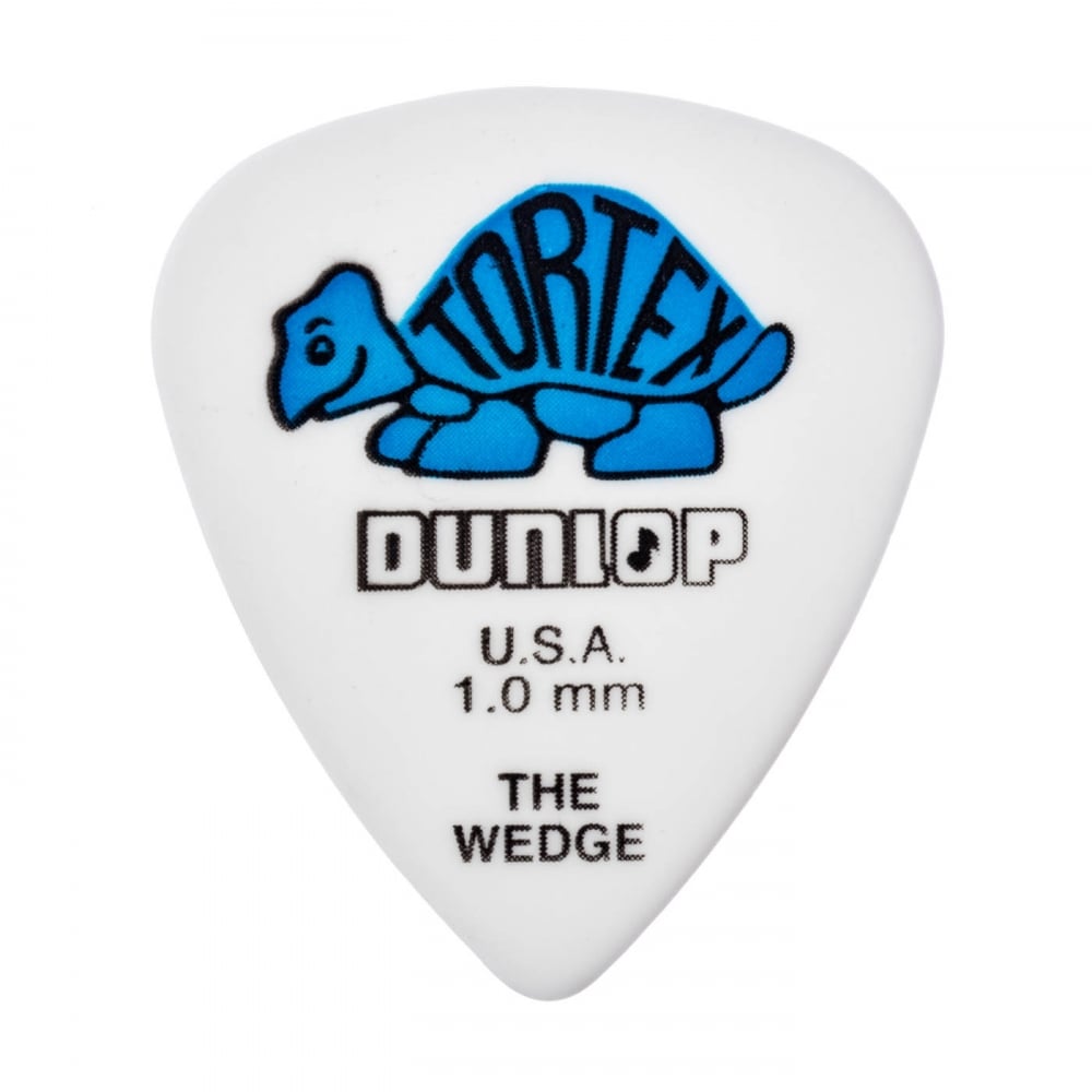 Jim Dunlop TORTEX Wedge 1mm Guitar Plectrums, 12-Pack