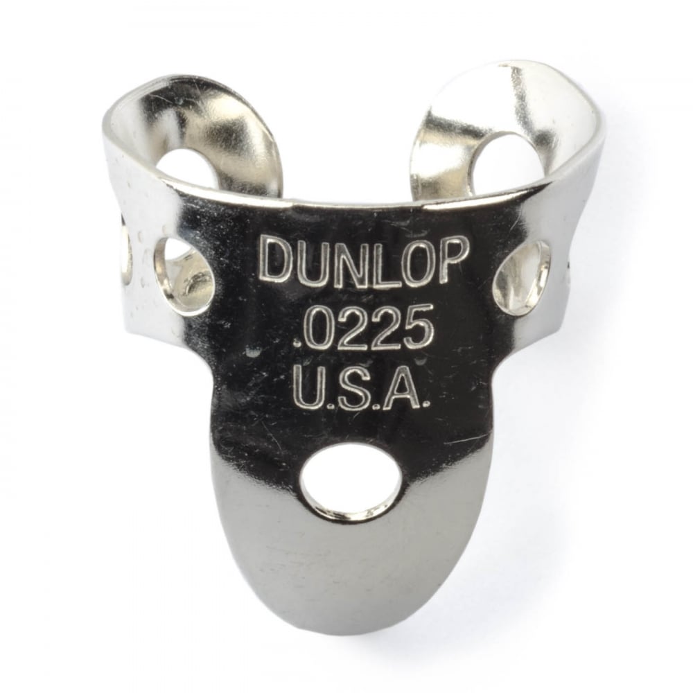 Jim Dunlop 4 x Metal Nickel .0225 Finger Pick and 1 x Thumb Pick