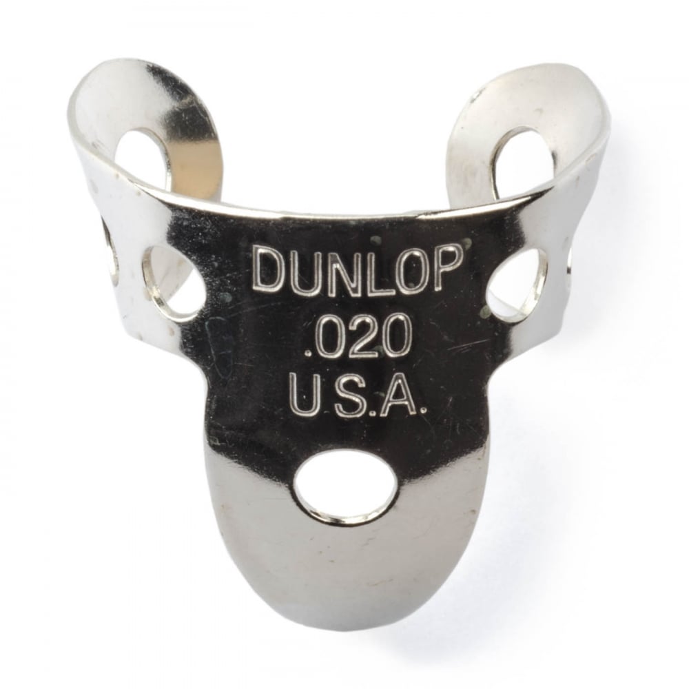Jim Dunlop 4 x Metal Nickel .020 Finger Pick and 1 x Thumb Pick
