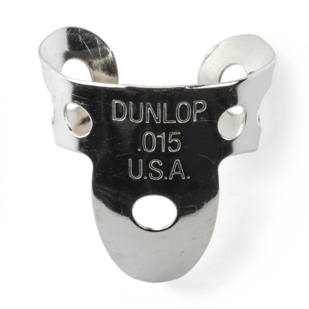 Jim Dunlop 4 x Metal Nickel .015 Finger Pick and 1 x Thumb Pick
