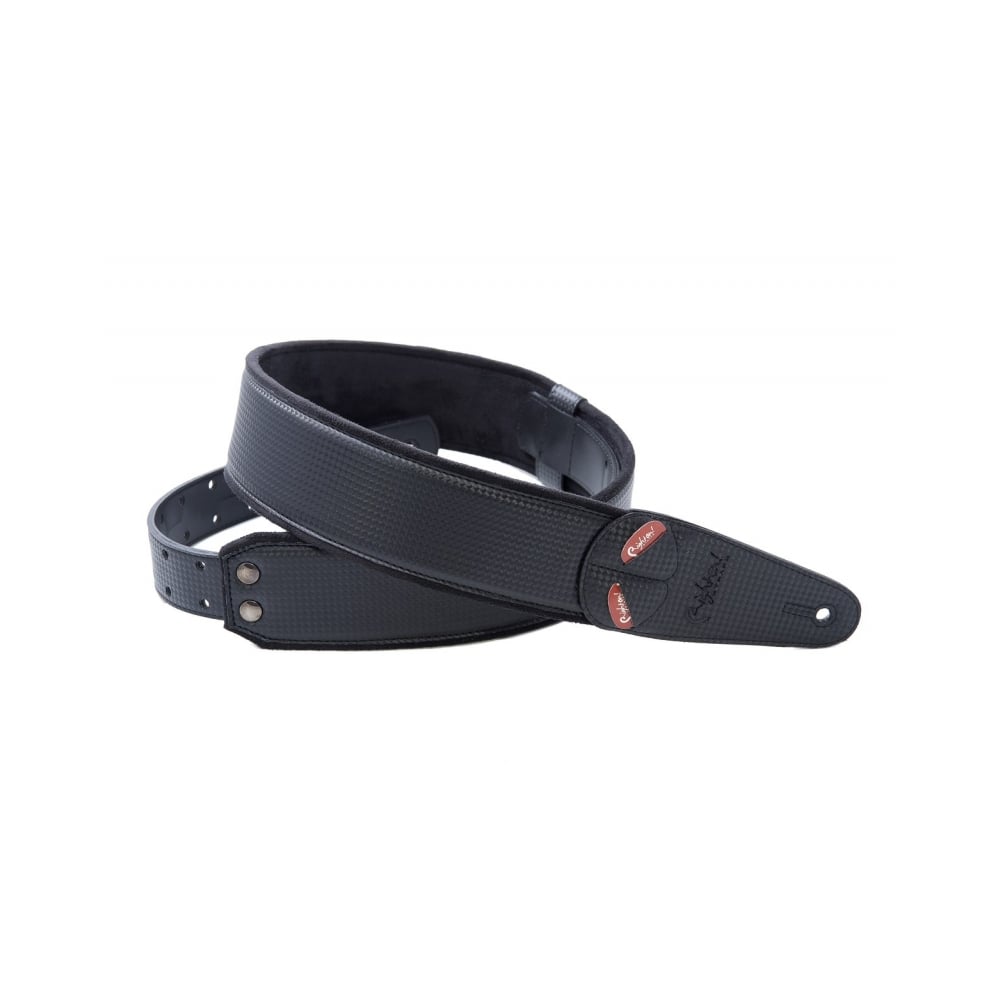 RightOn MOJO Series Vegan Guitar Strap, Carbon