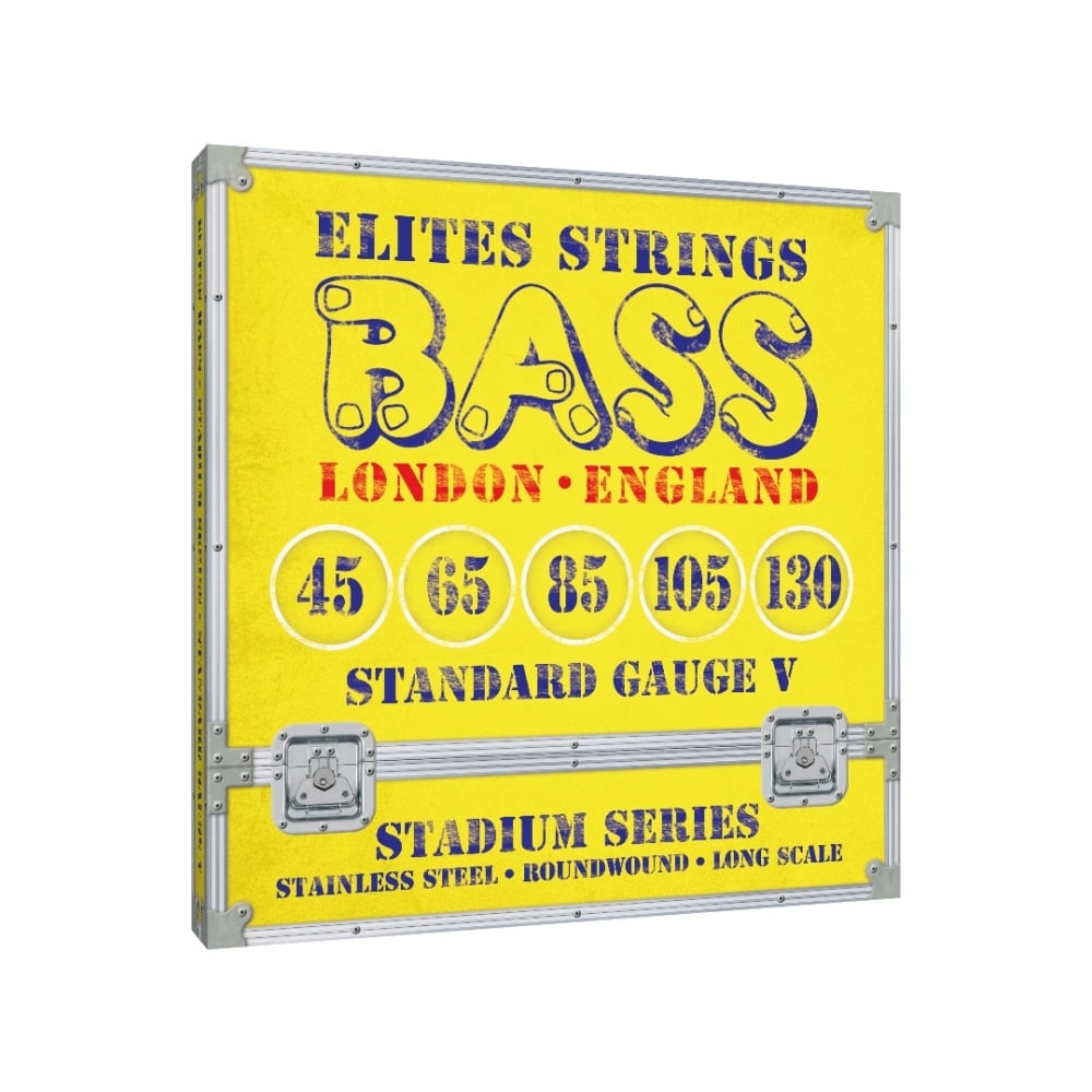 Elites Stadium Series Stainless Steel 45-130 5-String Bass Guitar Strings