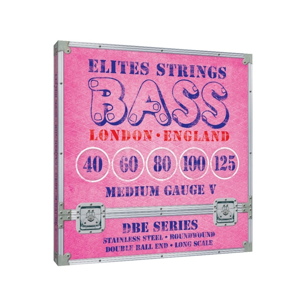 Elites DBE Series 5-String 40-125 Stainless Steel Double Ball End Bass Strings