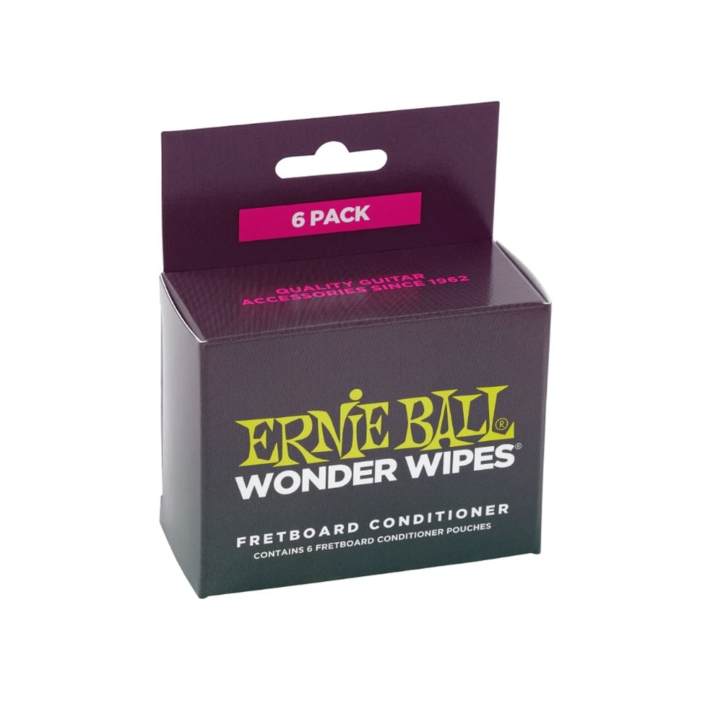 Ernie Ball 4276 Wonder Wipes 6-Pack Fretboard Conditioner