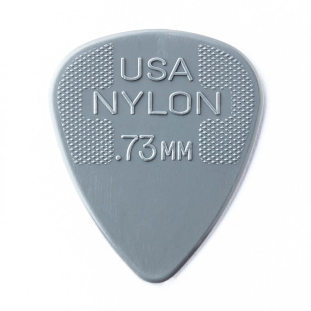 Jim Dunlop Nylon Standard 0.73mm Guitar Plectrums, 72-Pack