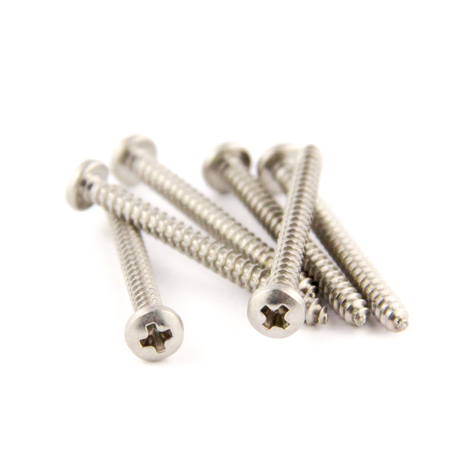 AllParts GS-0375-005 Stainless Steel Pickup Mounting Screws for Tele Neck 6-Pack