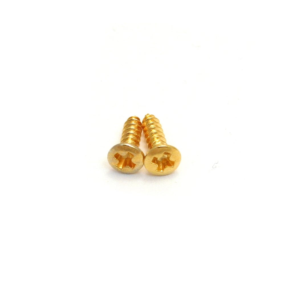 Allparts GS-3206-002 Truss Rod Cover Screws, Gold, 8-Pack