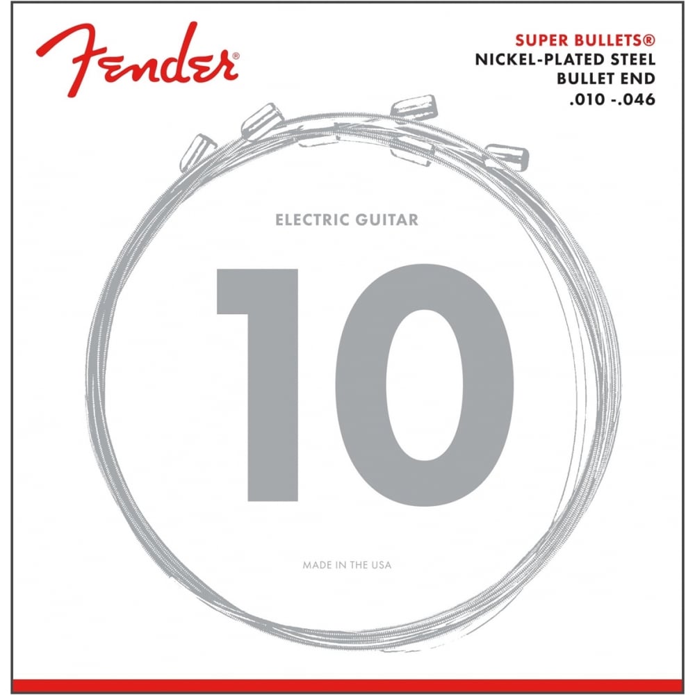 Fender Super Bullets Nickel Wound 10-46 Electric Guitar Strings, 3250R