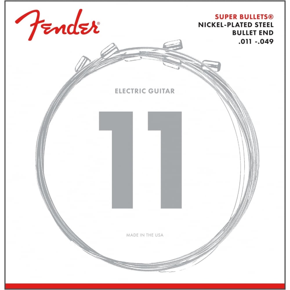 Fender Super Bullets Nickel Wound 11-49 Electric Guitar Strings, 3250M