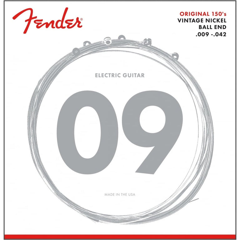 Fender Original 150L Pure Nickel Wound 9-42 Electric Guitar Strings
