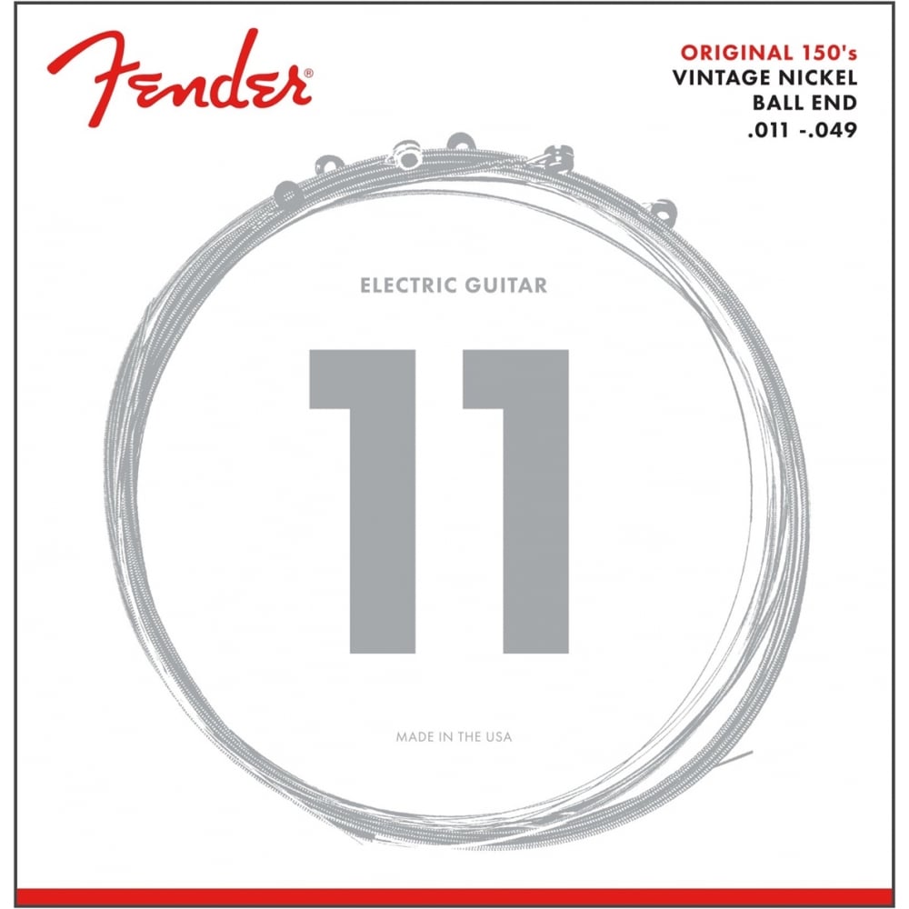 Fender Original 150M Pure Nickel Wound 11-49 Electric Guitar Strings