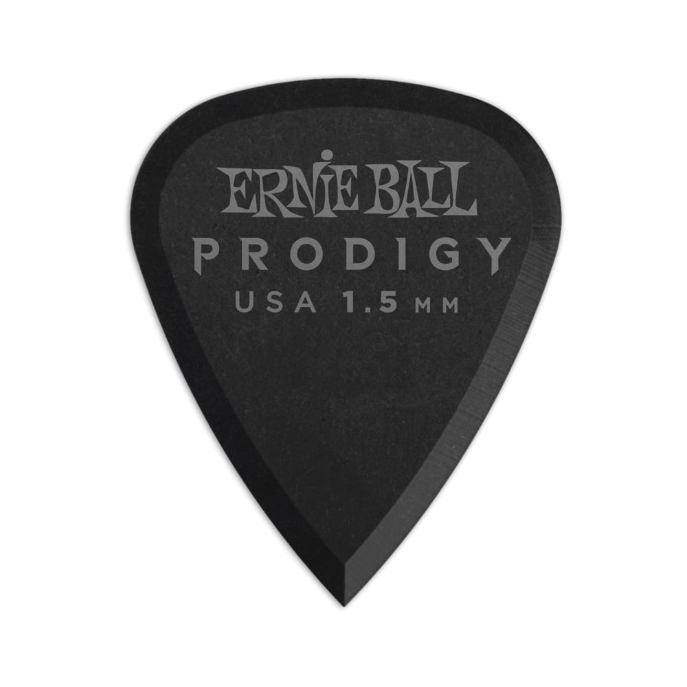 Ernie Ball Prodigy Black Standard 1.5mm Picks, 6-Pack