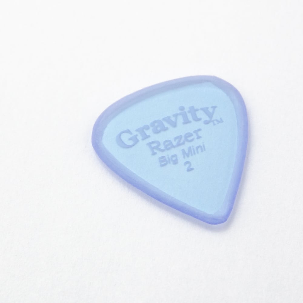 Gravity Razer Big Mini 2.0mm Master Finish Blue Plectrum