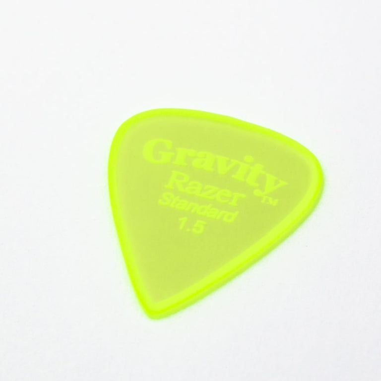 Gravity Razer Standard 1.5mm Master Finish Green Plectrum