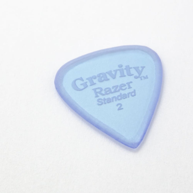 Gravity Razer Standard 2.0mm Master Finish Blue Plectrum