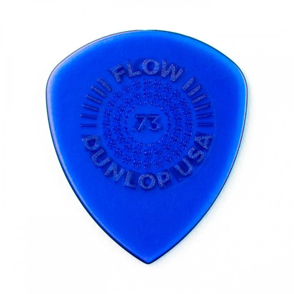 Jim Dunlop Flow Standard Guitar Picks 0.73mm, 6-Pack Grey/Blue Colour