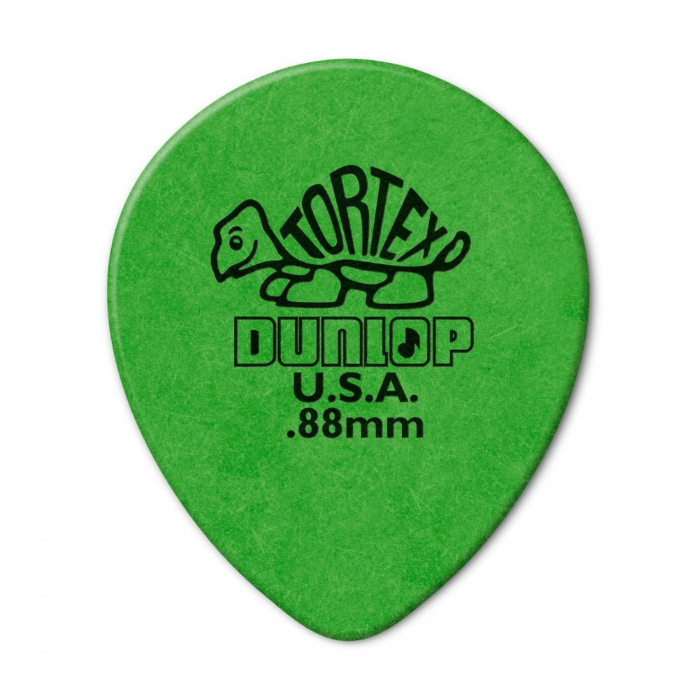 Jim Dunlop Tortex Teardrop 0.88mm Guitar Plectrums, 72-Pack