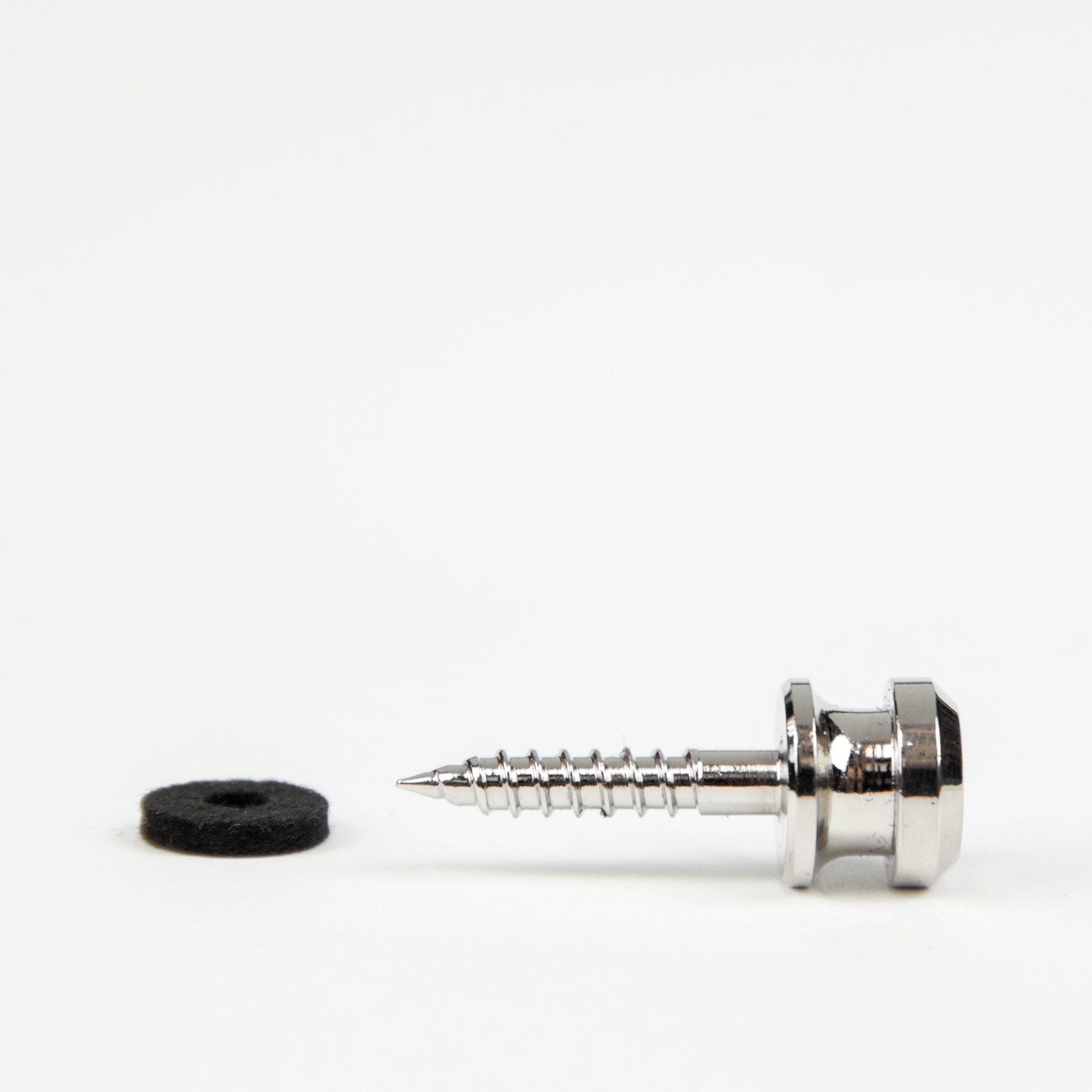 Schaller S-Locks Nickel Strap Buttons and Screws (2-Pack)