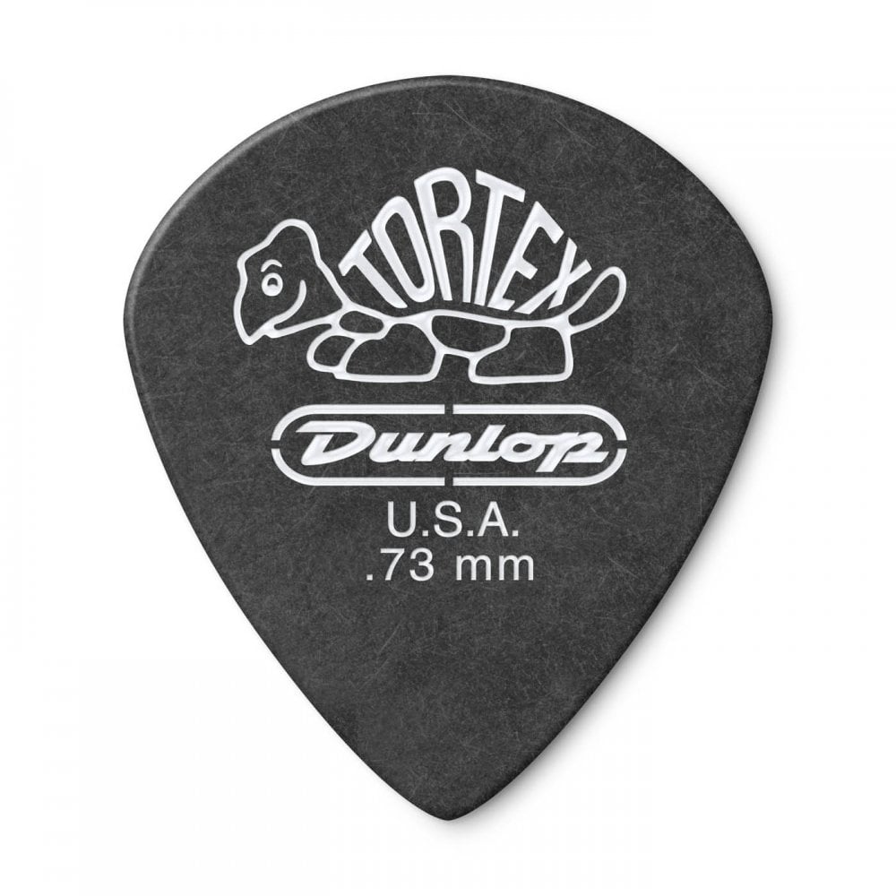 Jim Dunlop TORTEX Pitch Black Jazz III .73mm Guitar Plectrum, 12-Pack