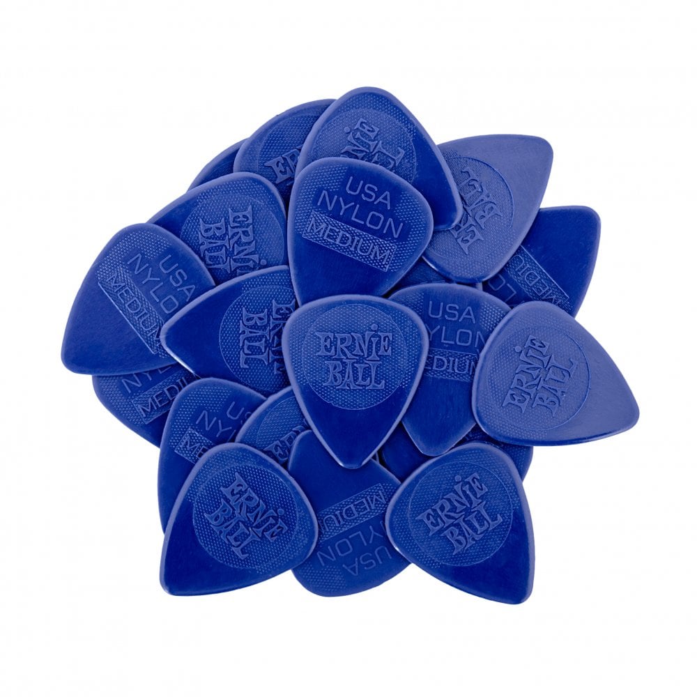 Ernie Ball Injection Moulded Nylon Picks, .72mm Medium, 50Pack